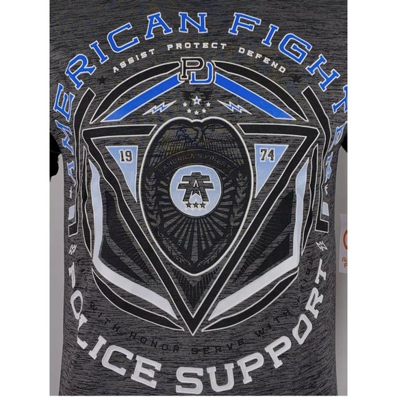AMERICAN FIGHTER Men's T-Shirt S/S STATE LINE TEE - Picture 7 of 12